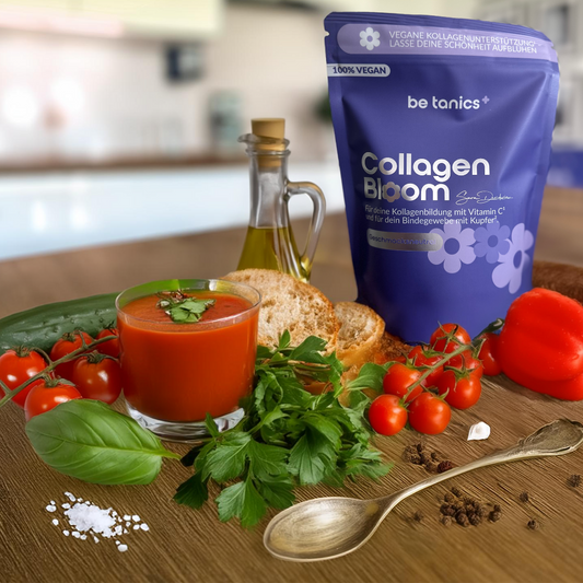 Erfrischende Sommer-Gazpacho mit Collagen Bloom